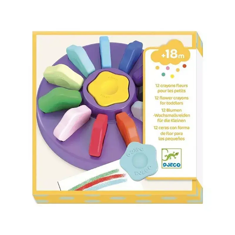 Colores con forma de flor. 12uds