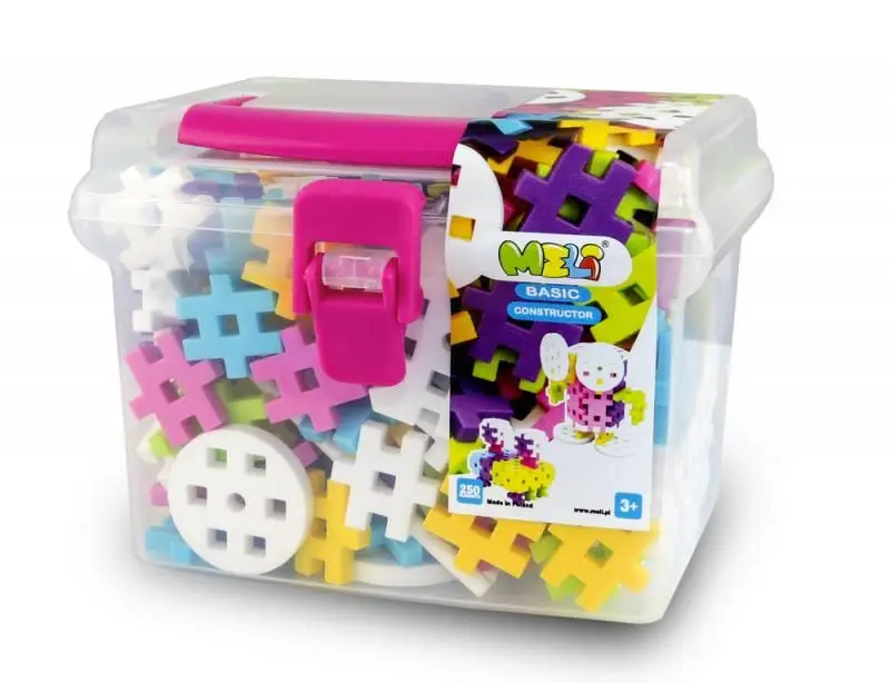 MELI BASIC CONSTRUCTOR PASTEL TRAVEL BOX 250pcs
