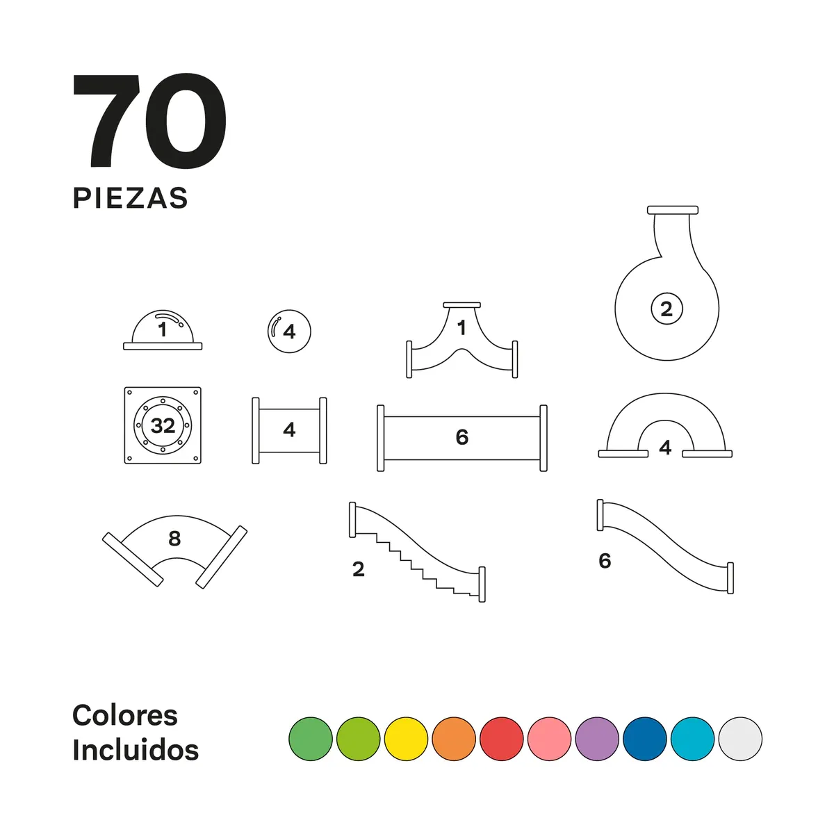 Imanix Tobogan 70 piezas - Imagen 4