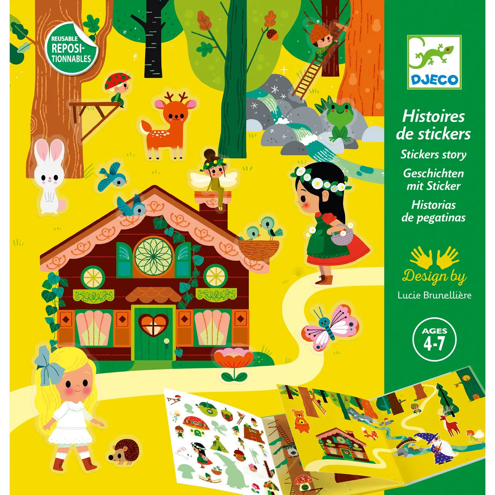 Pegatinas Reposicionables - Cuentos El bosque mágico