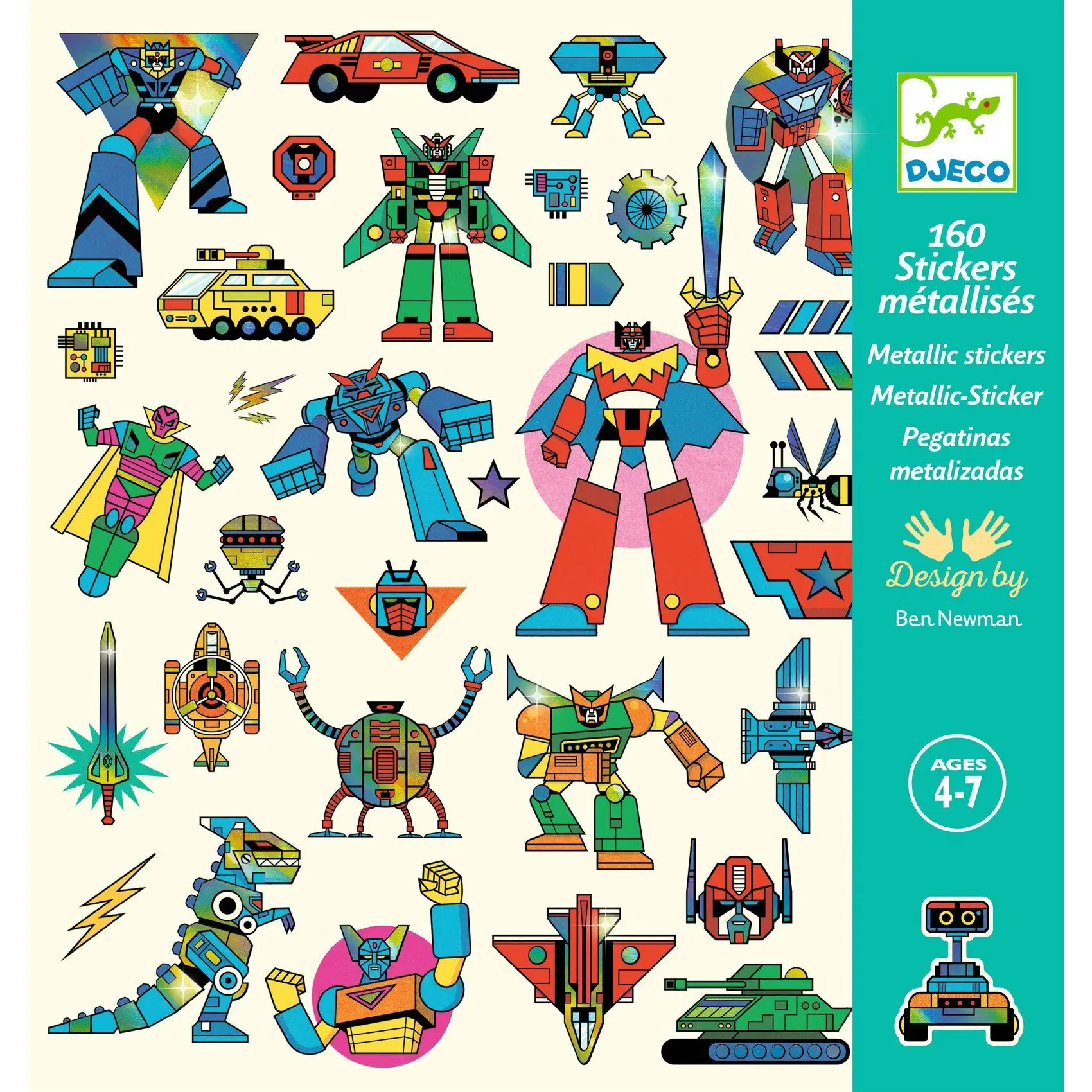 Pegatinas Robots - 160uds