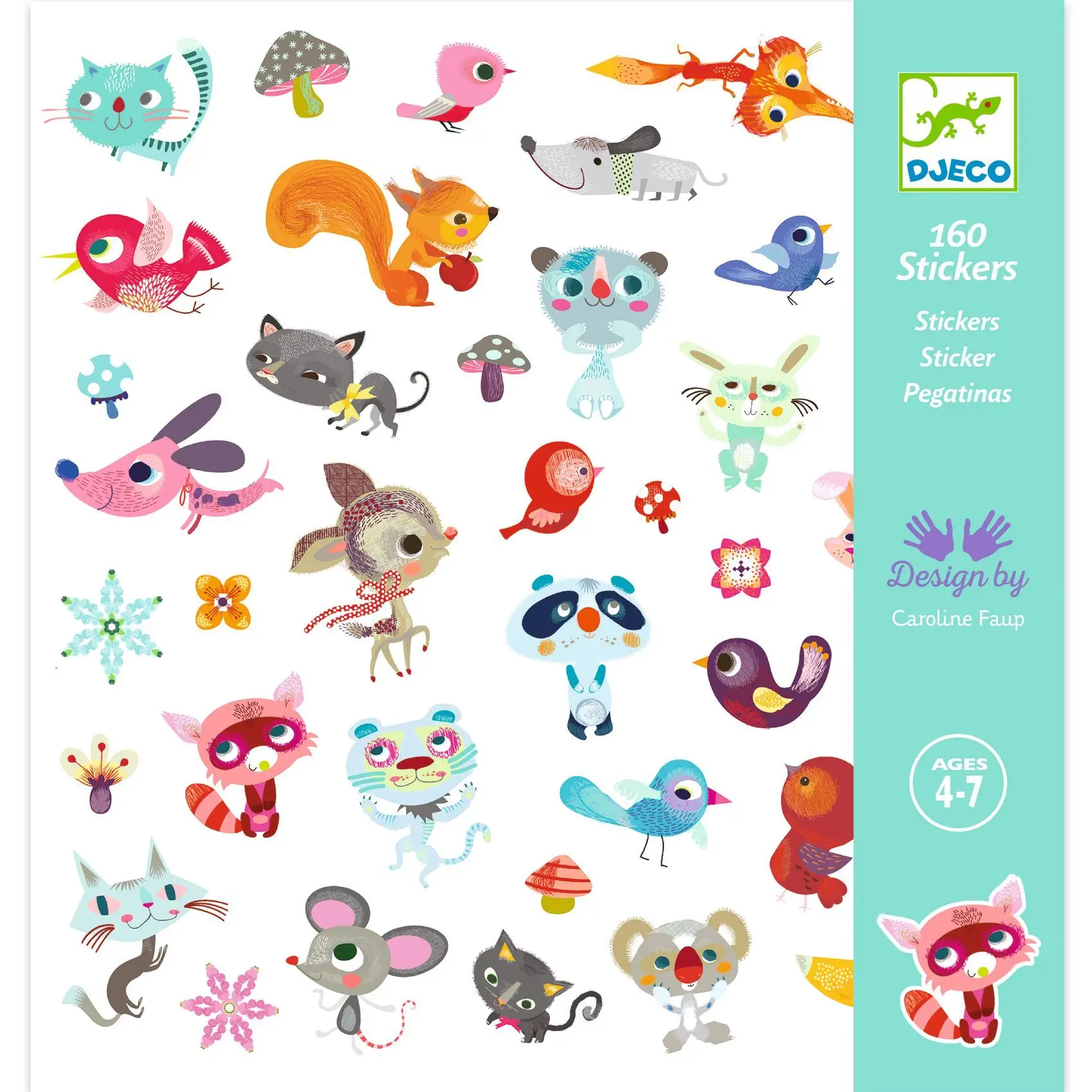 Pegatinas Pequeños amigos - 160uds
