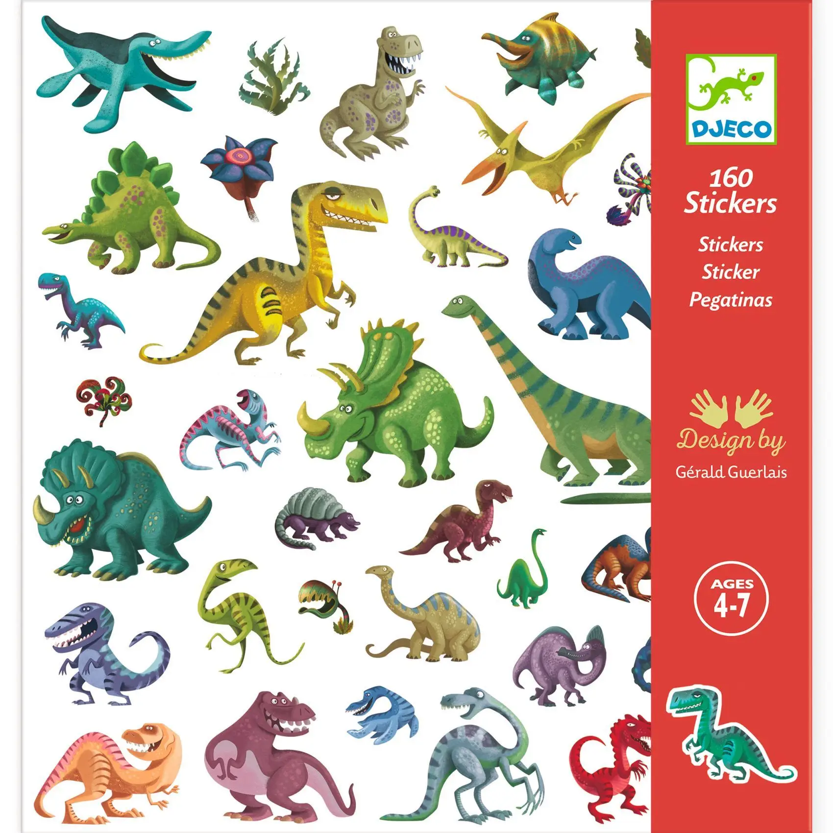 Pegatinas Dinosaurios - 160uds