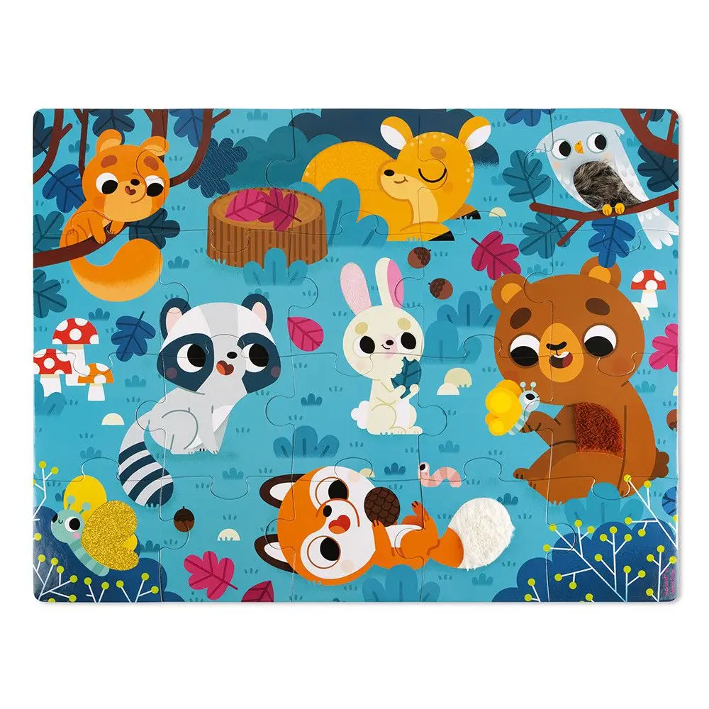 PUZZLE TÁCTIL LOS ANIMALES DEL BOSQUE- 20 PZAS - Imagen 2
