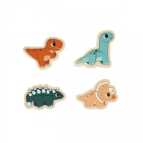 4 PUZLES EVOLUTIVOS DINO