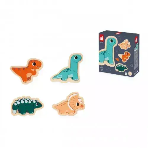 4 PUZLES EVOLUTIVOS DINO - Imagen 4