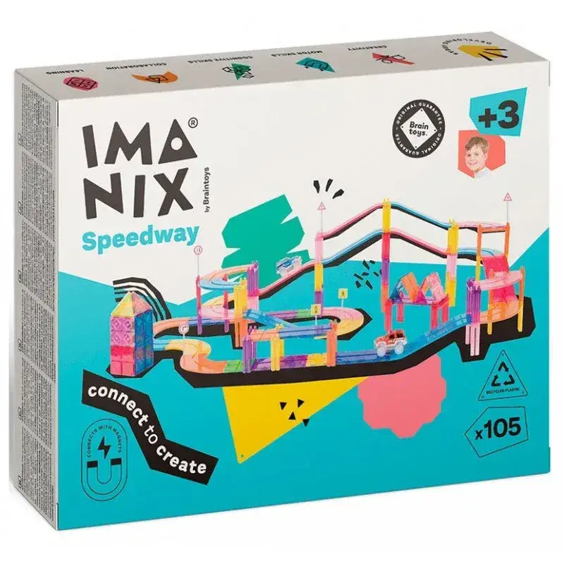 Imanix Pista de Carreras 105 piezas