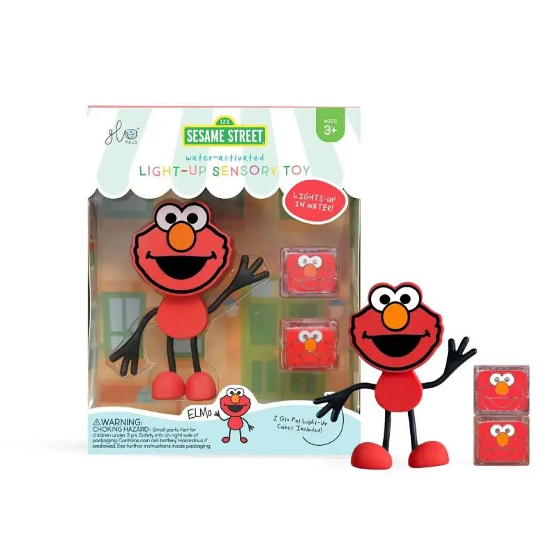Set Personaje ELMO + 2 Cubos luz Rojo