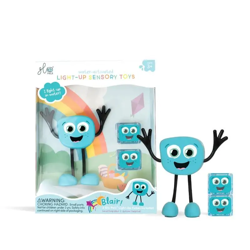 Set Personaje + 2 Cubos luz BLAIR azul