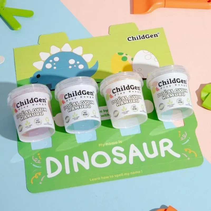 SET PLASTILINA DINO 4 ud. - Imagen 4