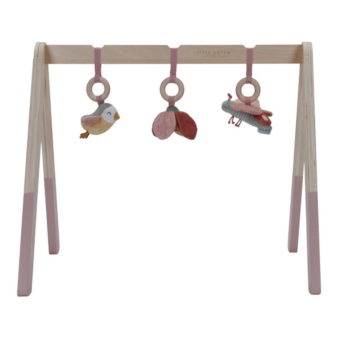 BABY GYM CON JUGUETES FLORES Y MARIPOSAS
