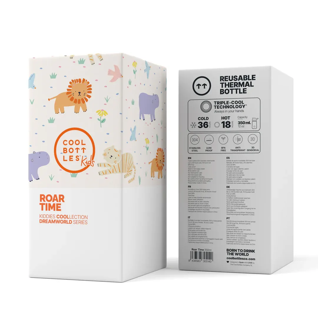 Botella térmica Kiddie - Roar Time 350ml - Imagen 3