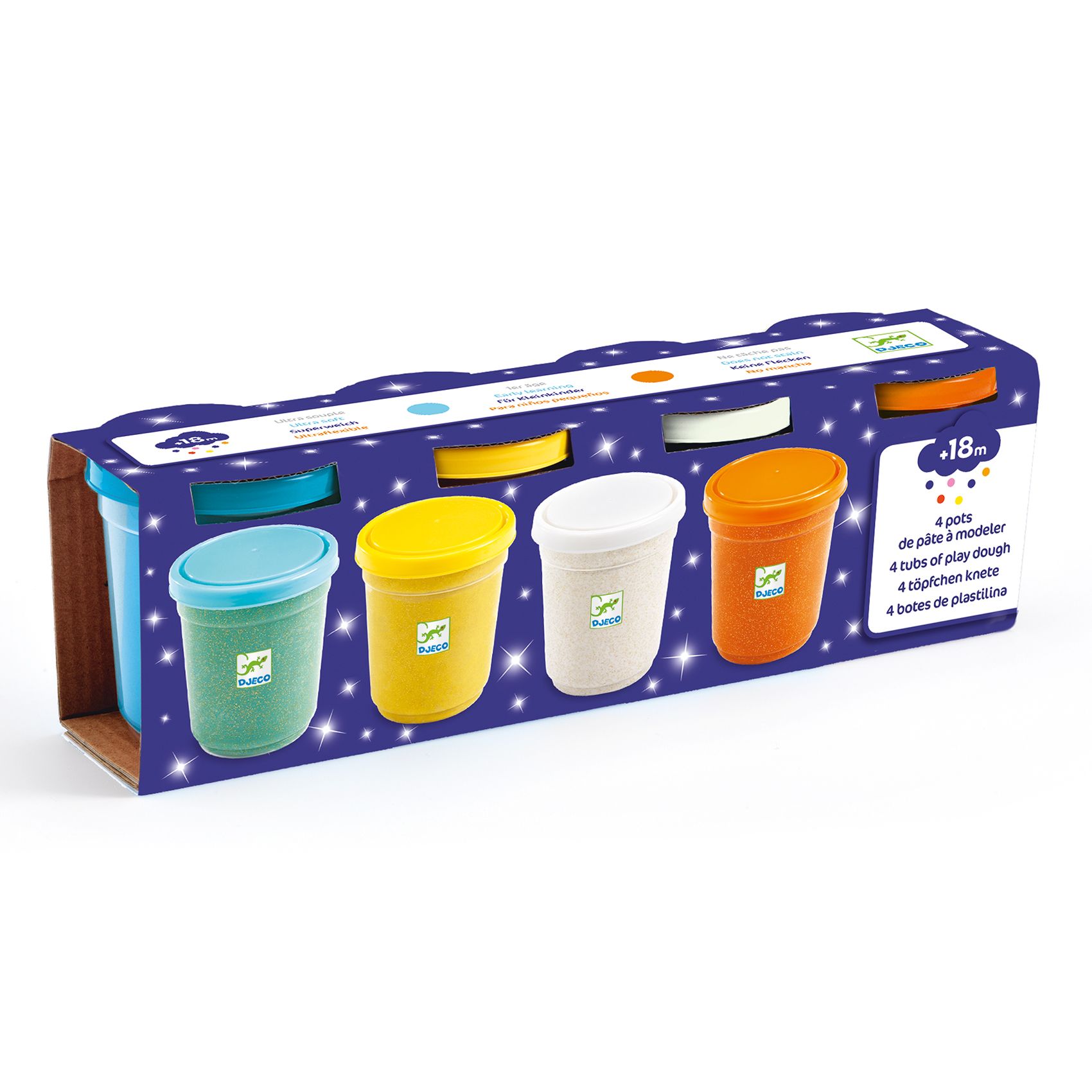 Pasta moldear con purpurina - 4uds