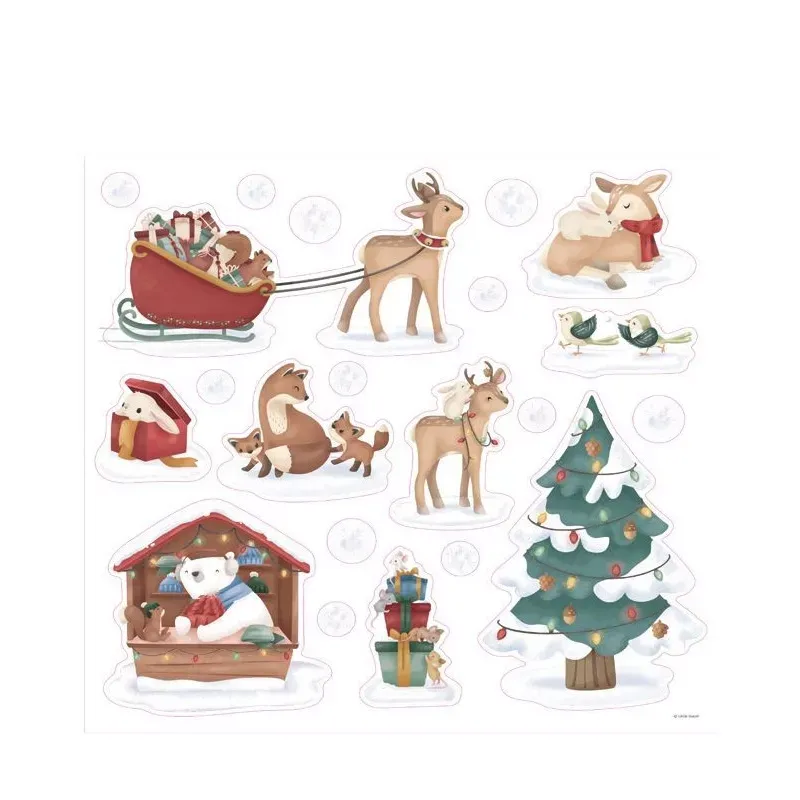 Pegatinas reutilizables de ventana - Navidad - Imagen 3