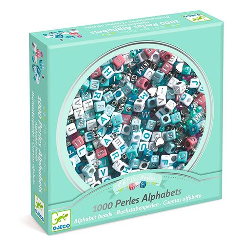 Set de Perlas Alfabeto · Plateadas