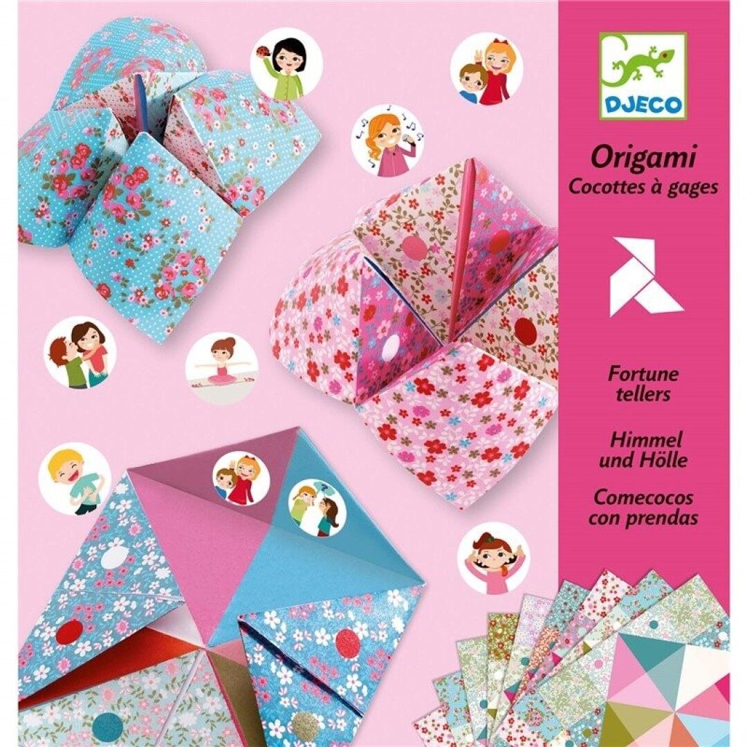 Papiroflexia Origami Salero flores · Comecocos