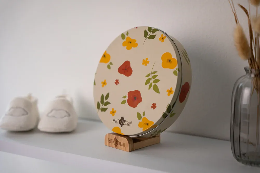 Caja de metal Huella · Flores - Imagen 4