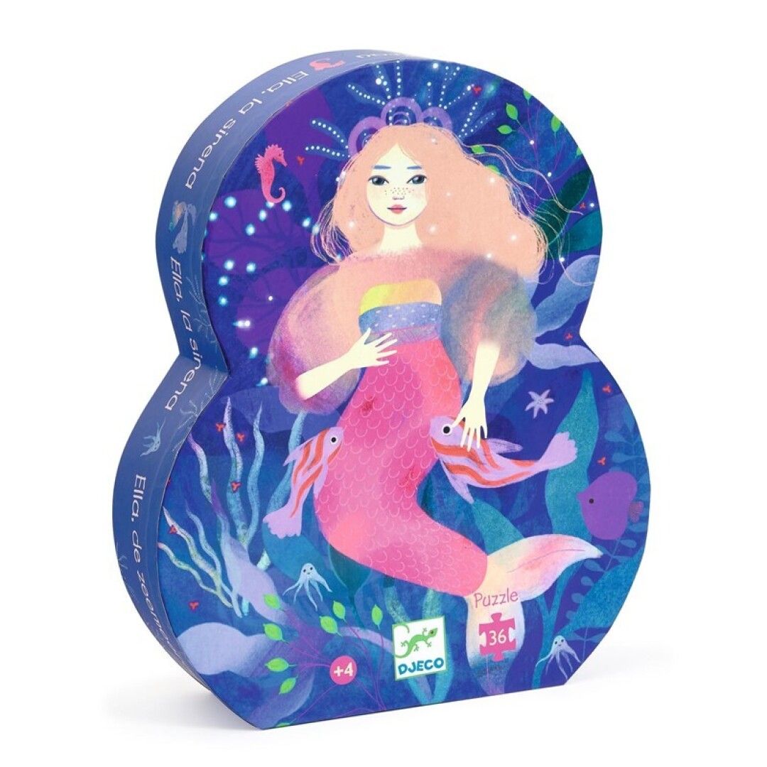Puzle Silueta Sirena - 36 piezas