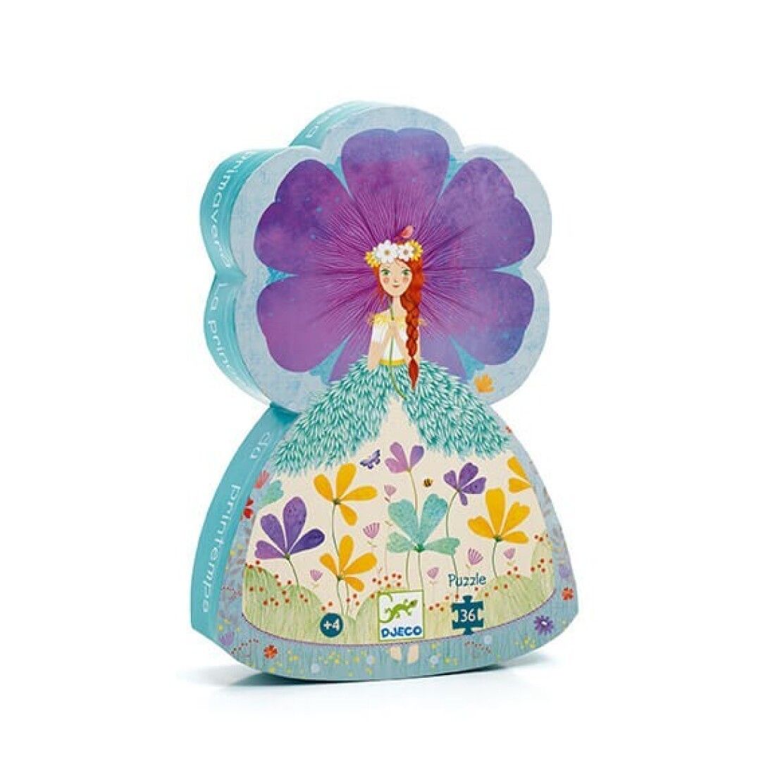 Puzle Silueta Princesa de primavera - 36 piezas