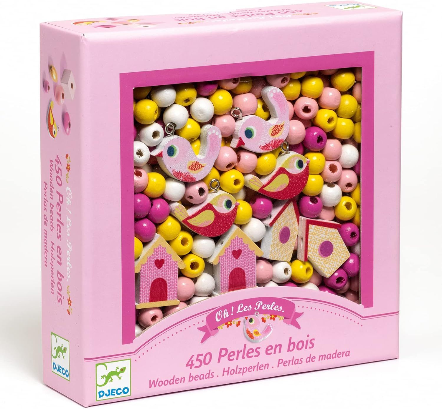 Perlas de madera · Pájaros