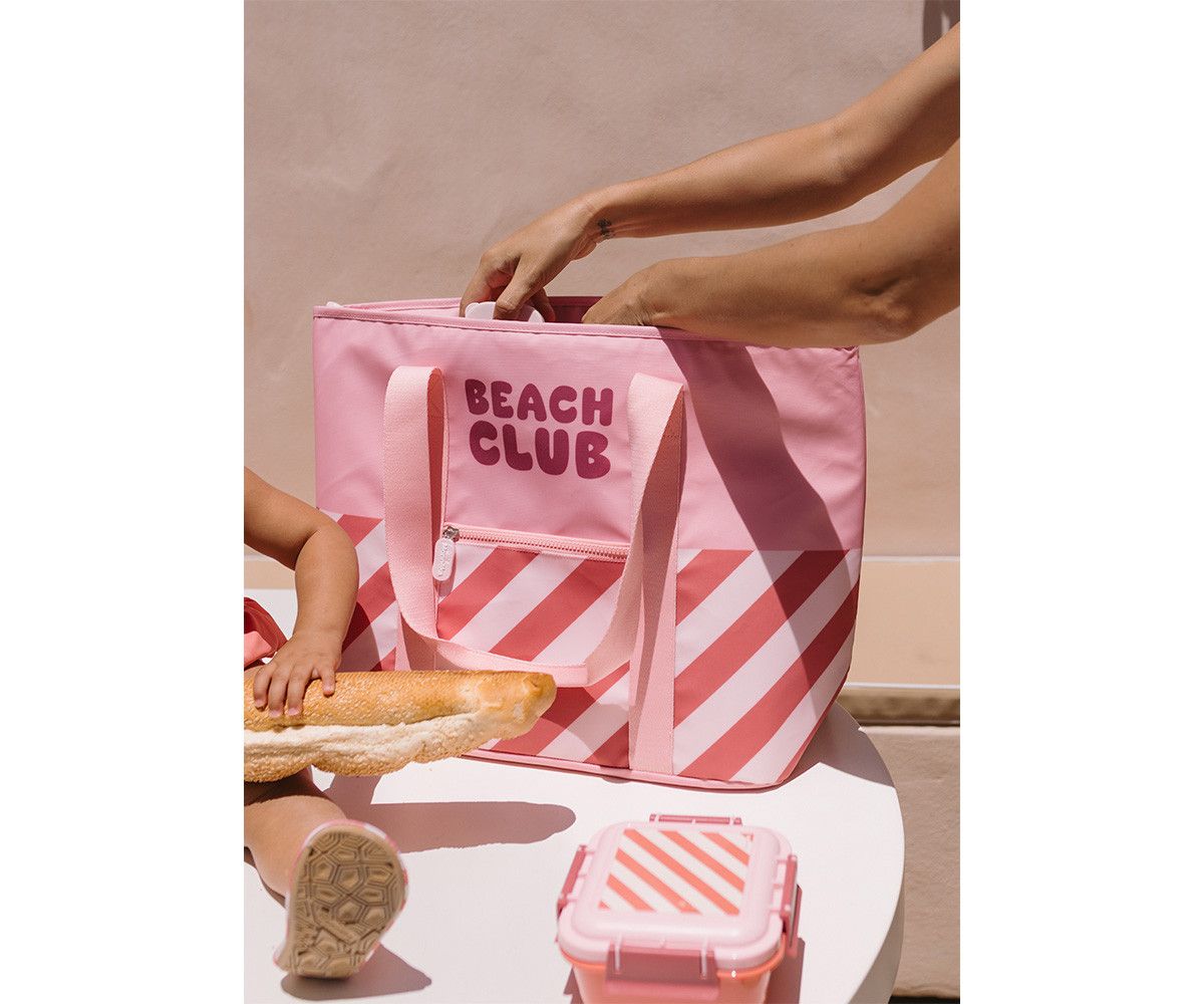 Bolso Tote Nevera Stripes Blush - Imagen 4