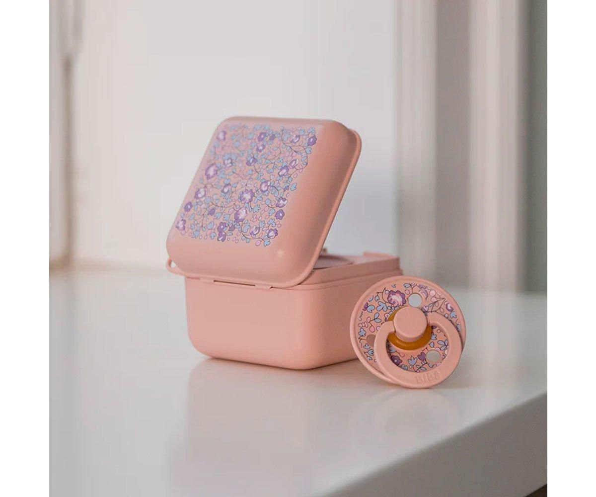 Portachupetes BIBS Liberty Eloise Blush - Imagen 3