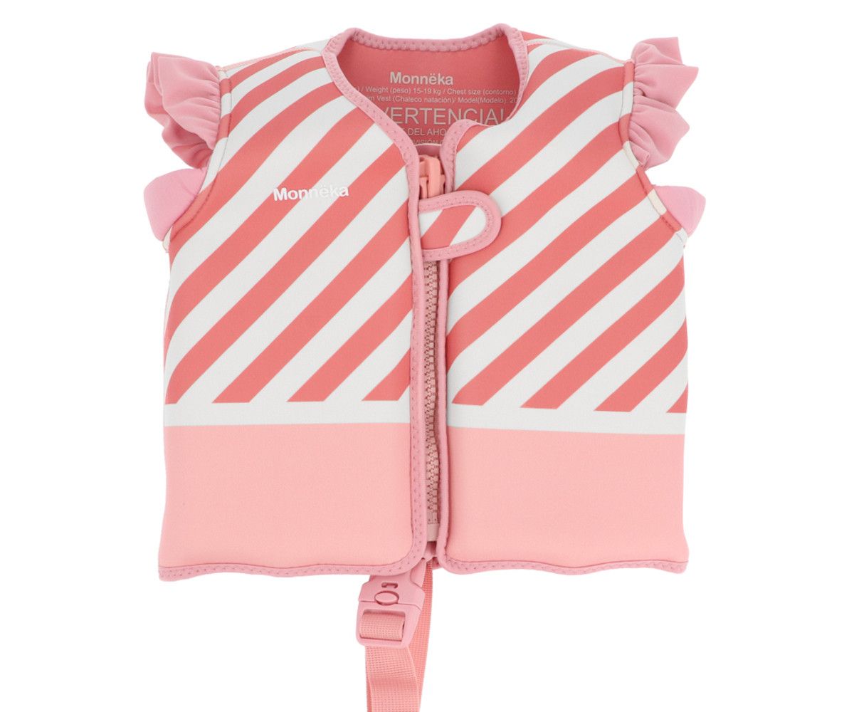 Chaleco Flotador Aprendizaje · Stripes Blush